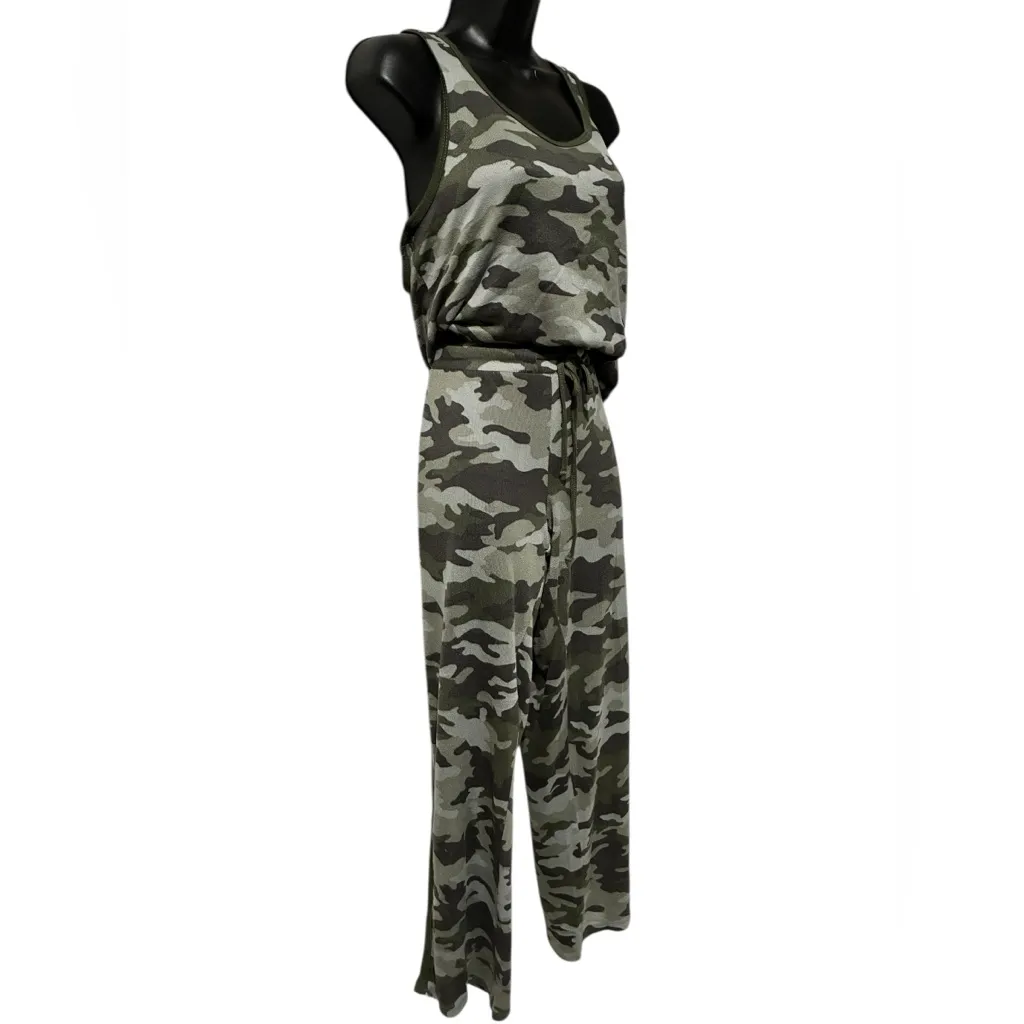 Lucky Brand 4 Piece Women's Green Camouflage Loungewear Set. Size L - Image 6