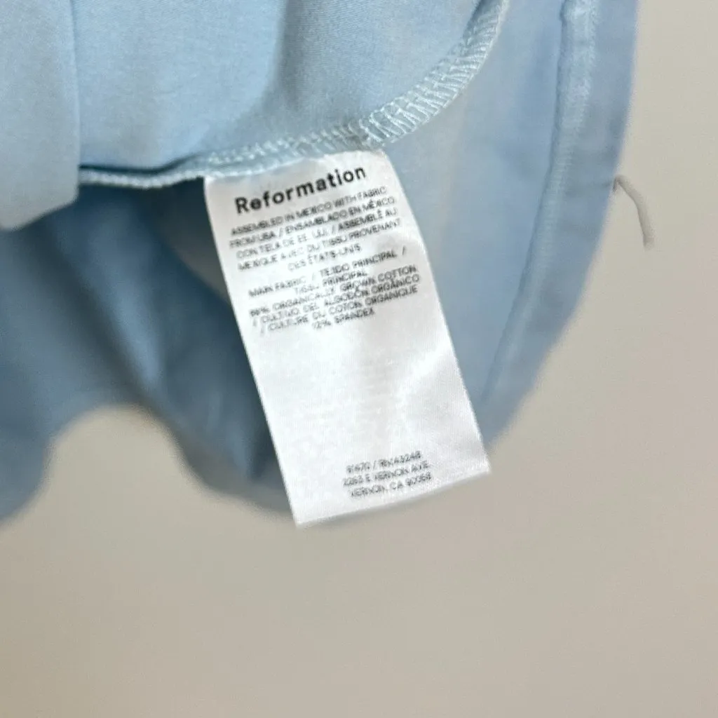 REFORMATION Mayve Knit Dress in Blue Size X-Large - Image 7