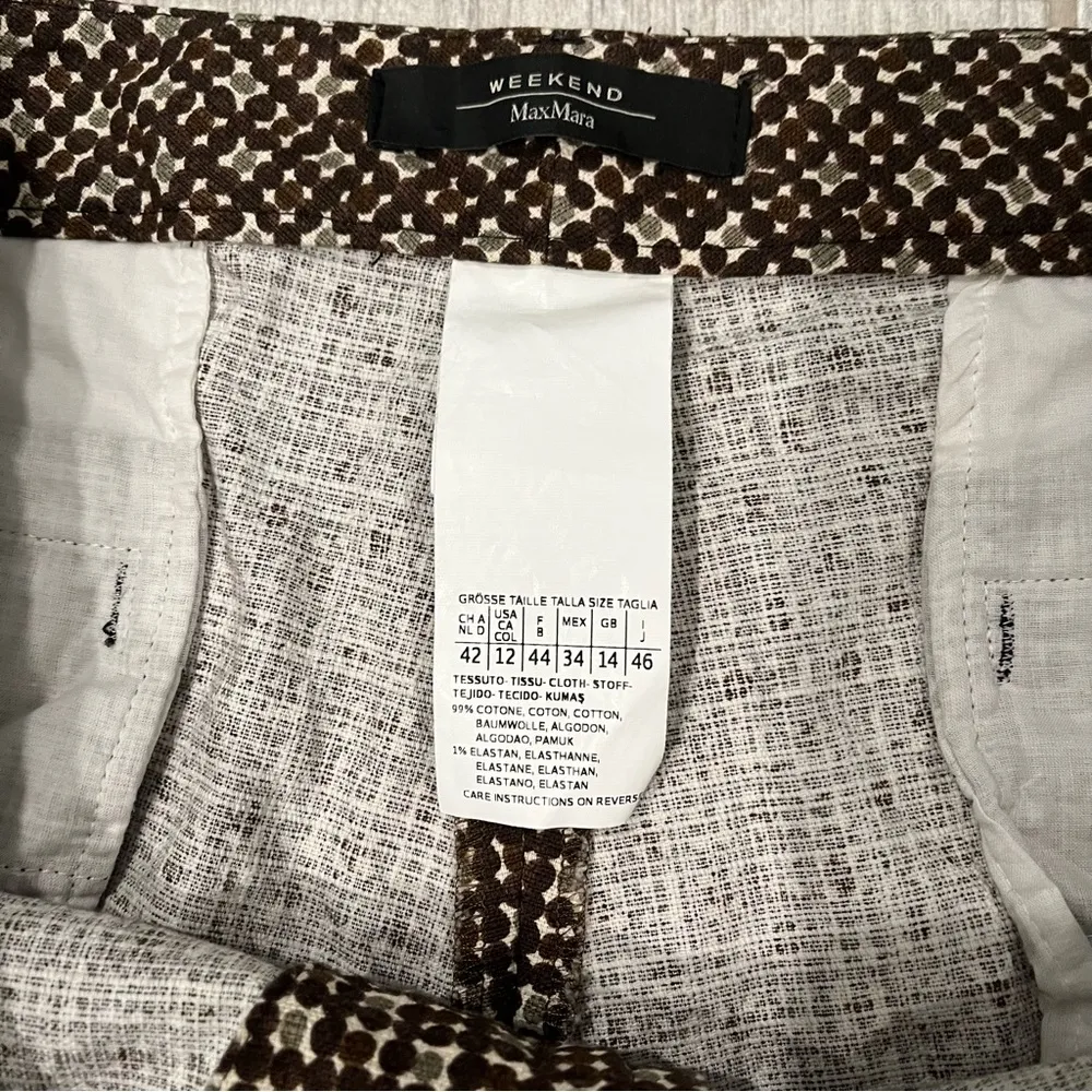 MaxMara Cropped Weekend FitW4 Stretch Pants, Sz 12 - Image 10