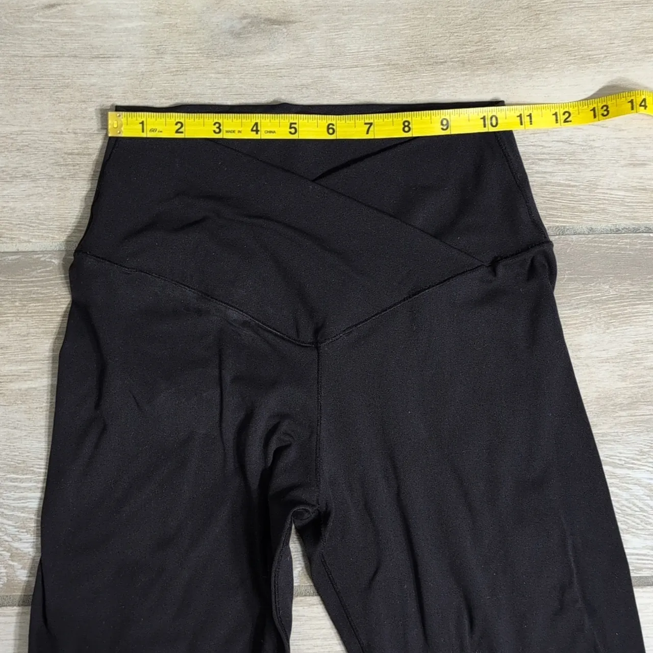 As Revival Crossover High Rise Wide Flare Leggings| Wide Flare Legging Pants Black - Image 5