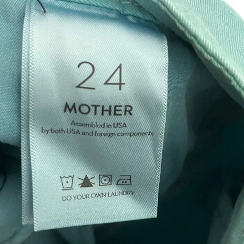 Mother The Catch All Prep Ankle Crop Nile Blue Pants Killing Time Womens Size 24 - Image 10