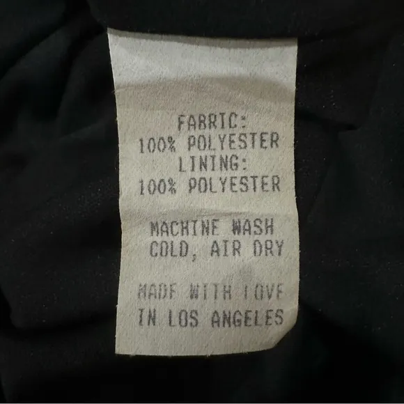 RESA Iris Floral Faux Wrap Mini Dress Black Multicolor Long Sleeve Size Small - Image 10