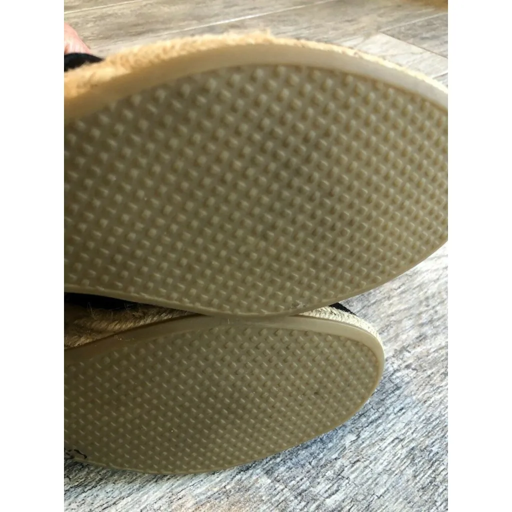 Toms Ankle Boots Booties Womens size 9.5 Black Toe Wedge Heels Lace Up‎ Shoes - Image 8