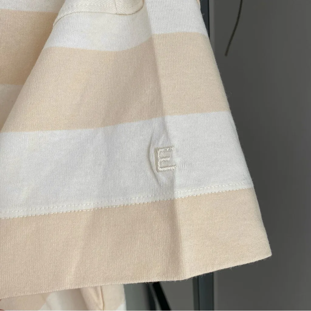 NWT Everlane Organic Cotton Striped Polo Mini Dress - Image 4