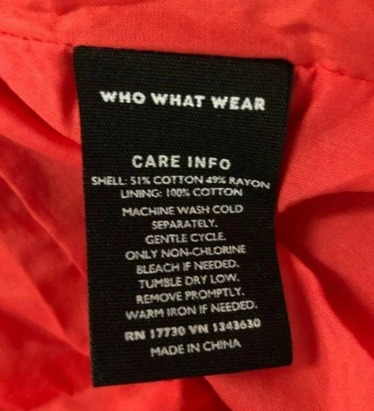 Who What Wear Maxi Dress Ruffle Drawstring Floral Pockets Prairie Red Size S - Image 5