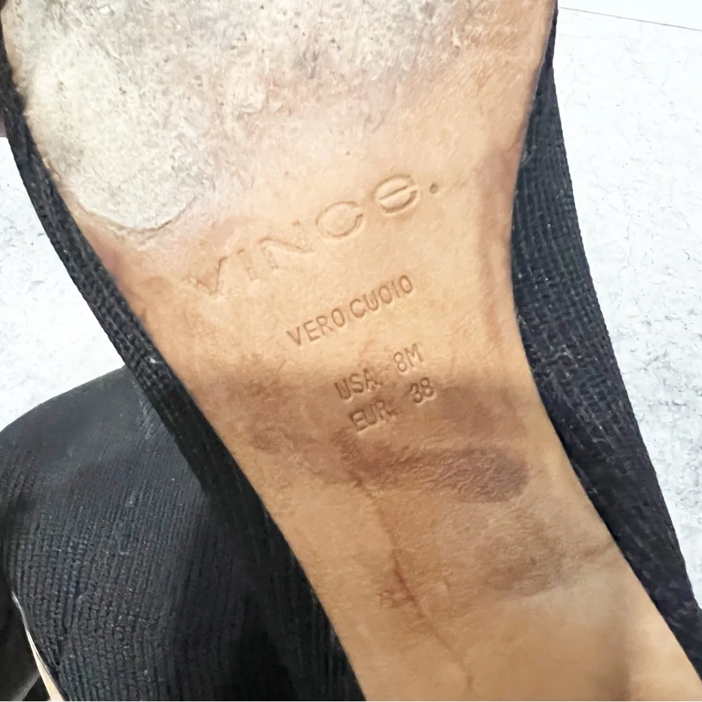 Vince Tasha Black Knit Modern Sock Bootie Size 8 - Image 6