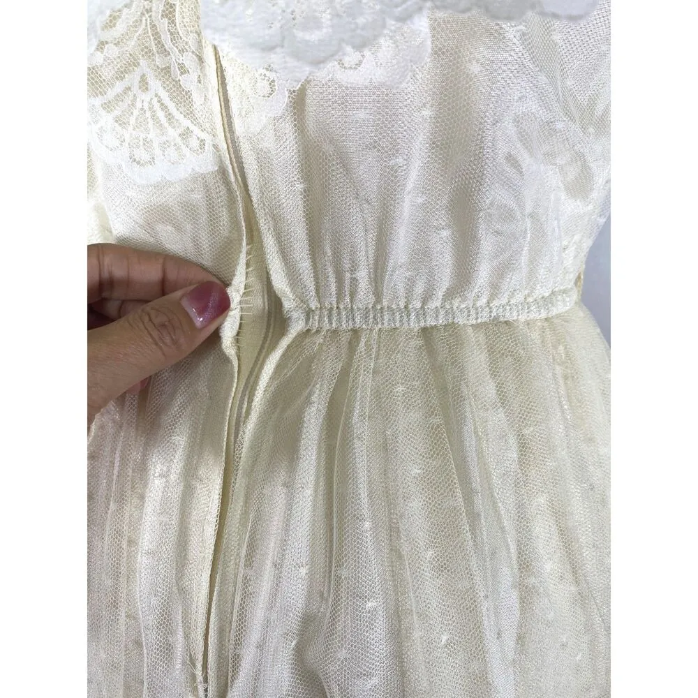 NWT VTG Cummings Victorian Lace Wedding Dress Romantic Intermission Length - Image 8