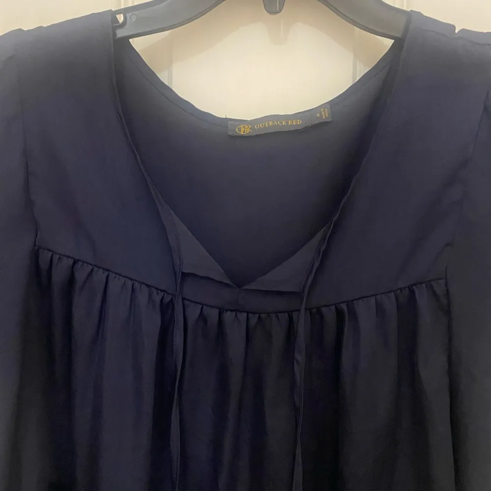 Outback Red Ruffle Sleeve Silky Top - Image 2