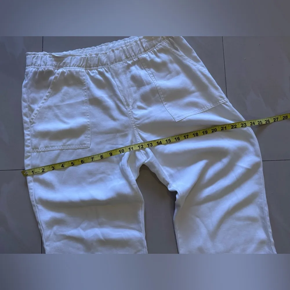 Karen Kane Pants Womans  Off White Wide Leg Outdoor Casual Elastic Waist Comfy S - Image 7