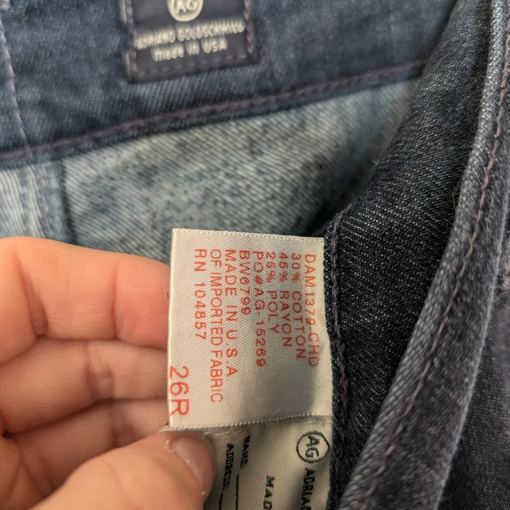 ADRIANO GOLDSCHMIED AG Farrah Skinny High Rise Jean W26 Medium Wash - Image 6