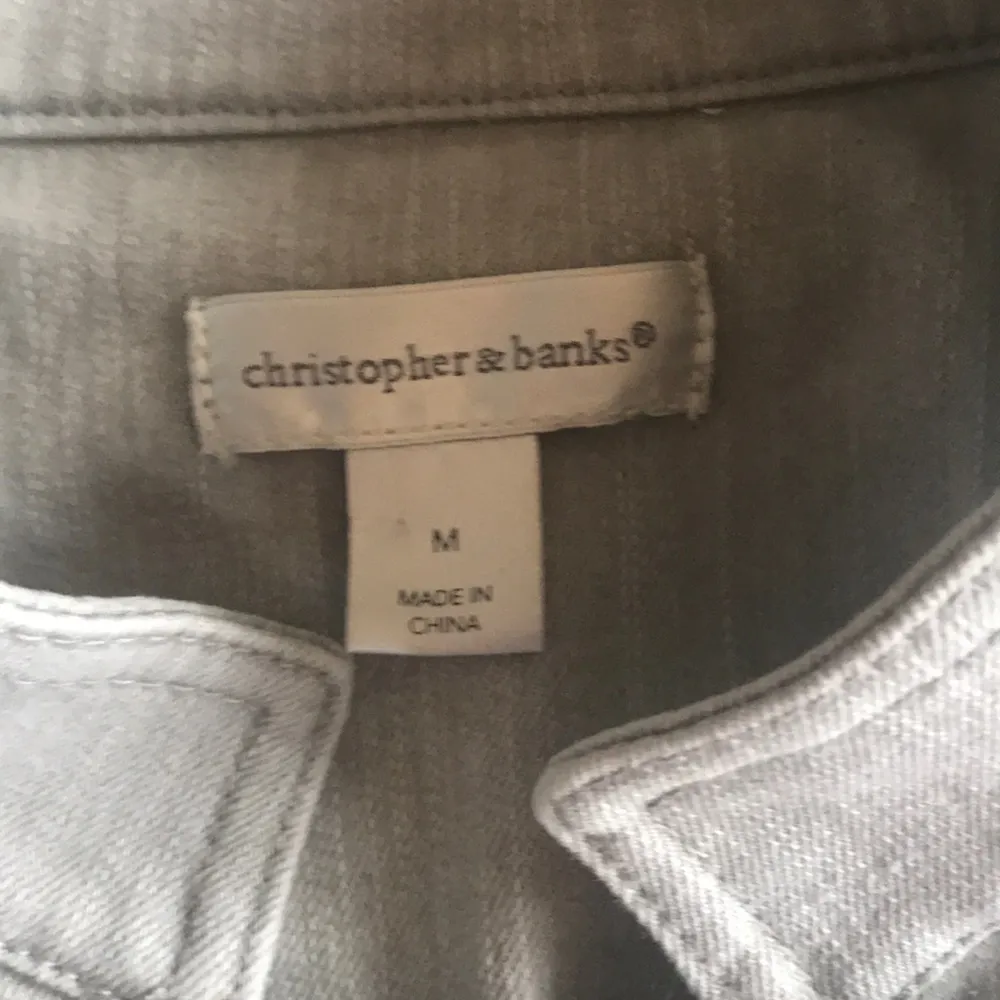 Christopher & Banks Military Denim Jacket Medium - Image 2