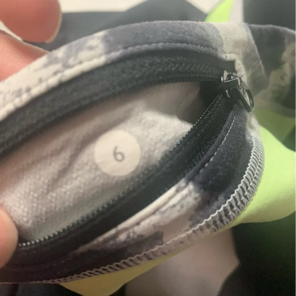 Lululemon size 6 inspire crop black green leggings beyond gym basic workout - Image 3