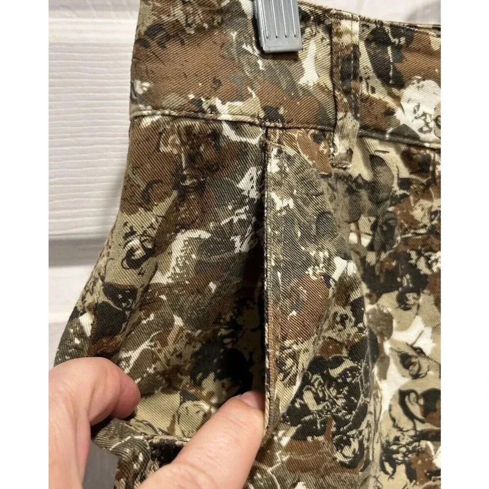 Natural‎ Reflections Women's Chino Shorts Sz 10 Camouflage Low Rise Cotton - Image 3