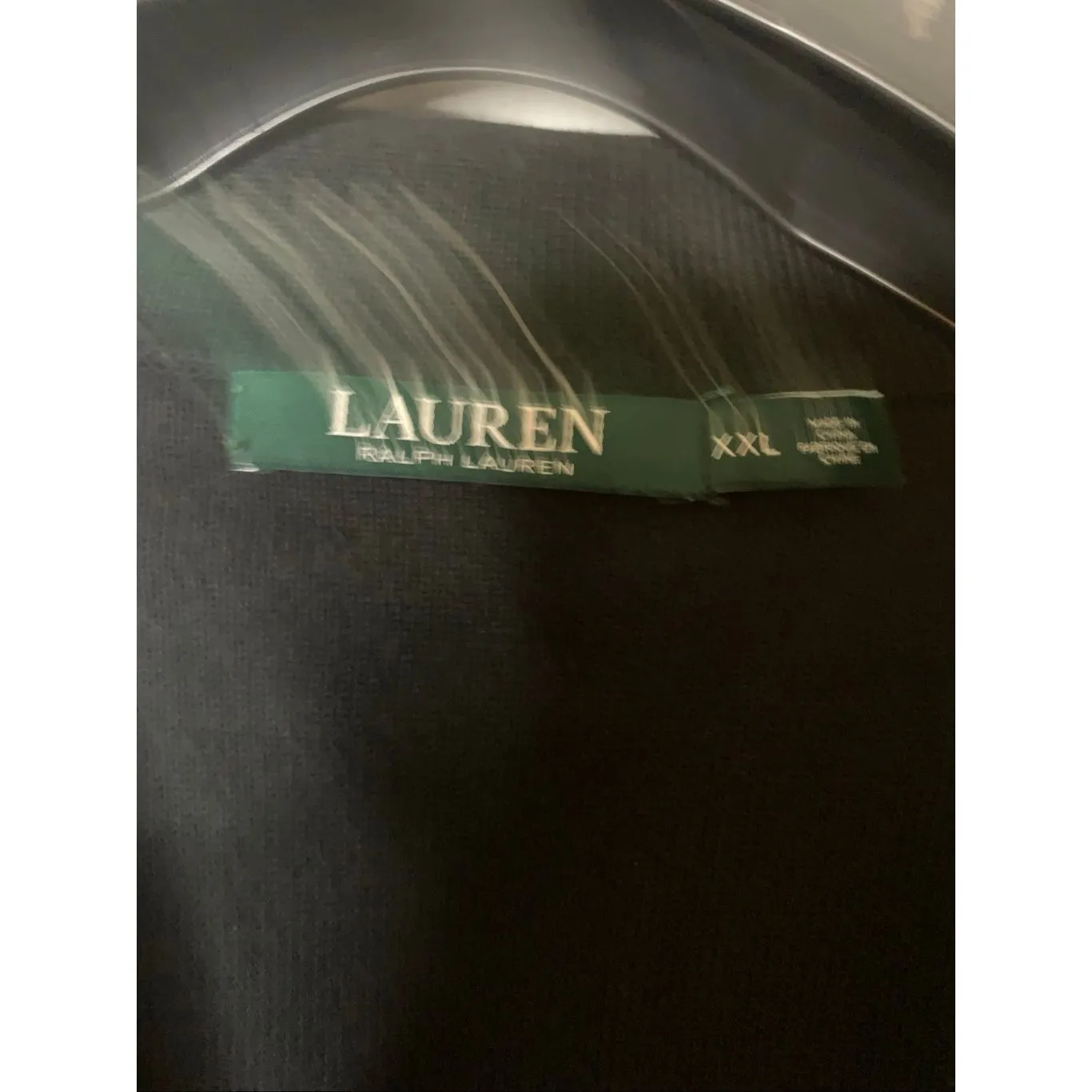 Lauren Ralph Lauren Blazer knit sweater cardigan cotton gold buttons black XXL - Image 5