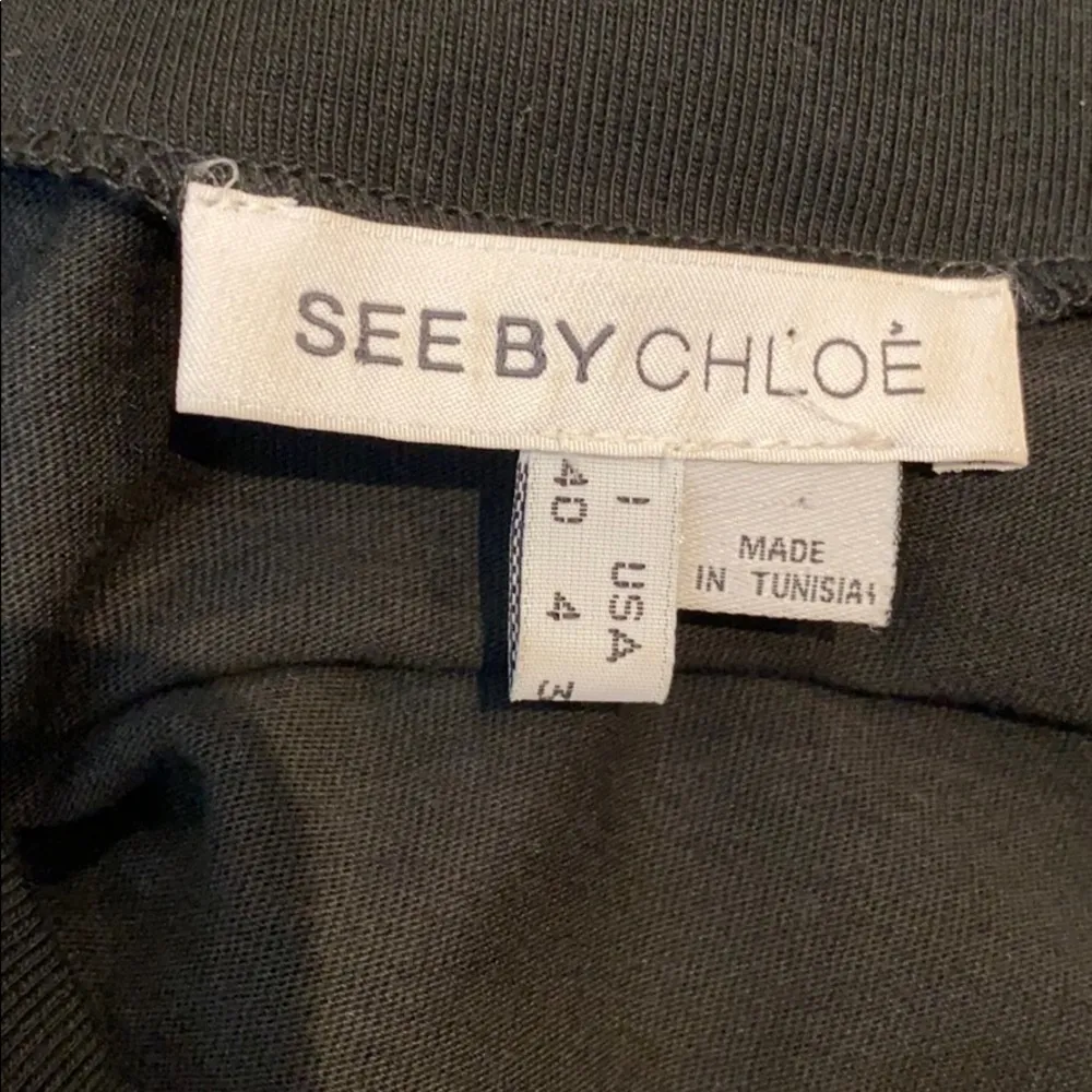 See by Chloe black check pattern mini dress size 4 - Image 6