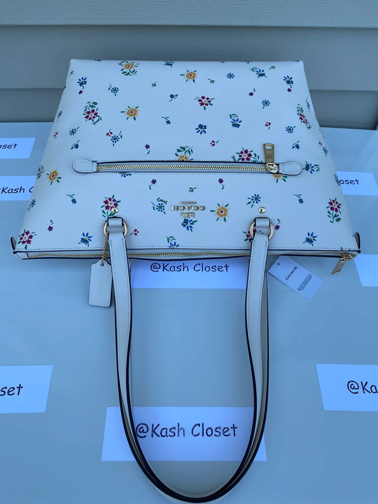 Coach Wildflower Printed Gallery Large Tote -Chalk Multi - Image 6