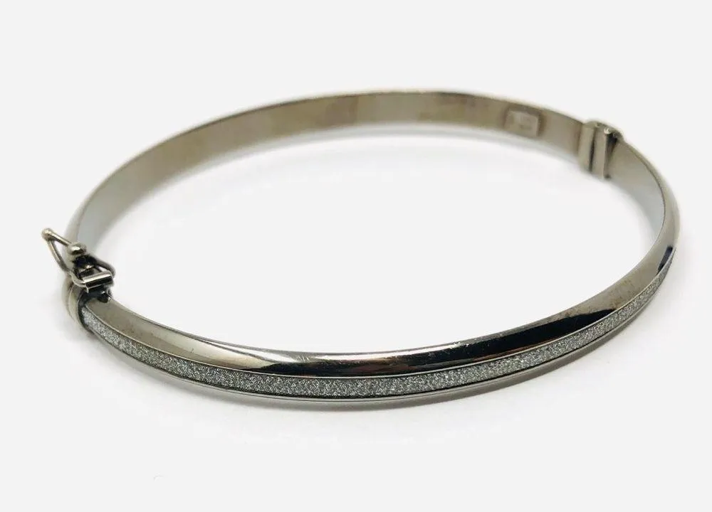 Sterling silver /black rhodium/crystals, made in Italy - NWOT - Image 7