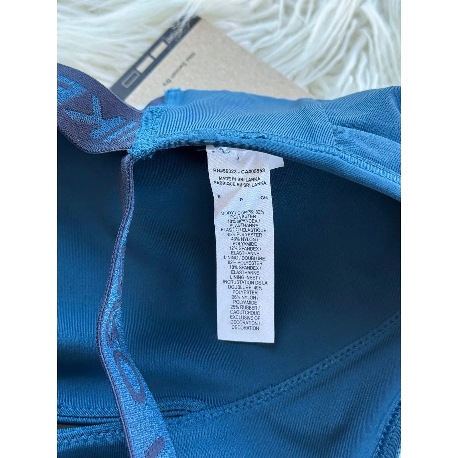 Nike Pro Swoosh Sports Bra Teal Blue Size Small DQ5252-460 - Image 11