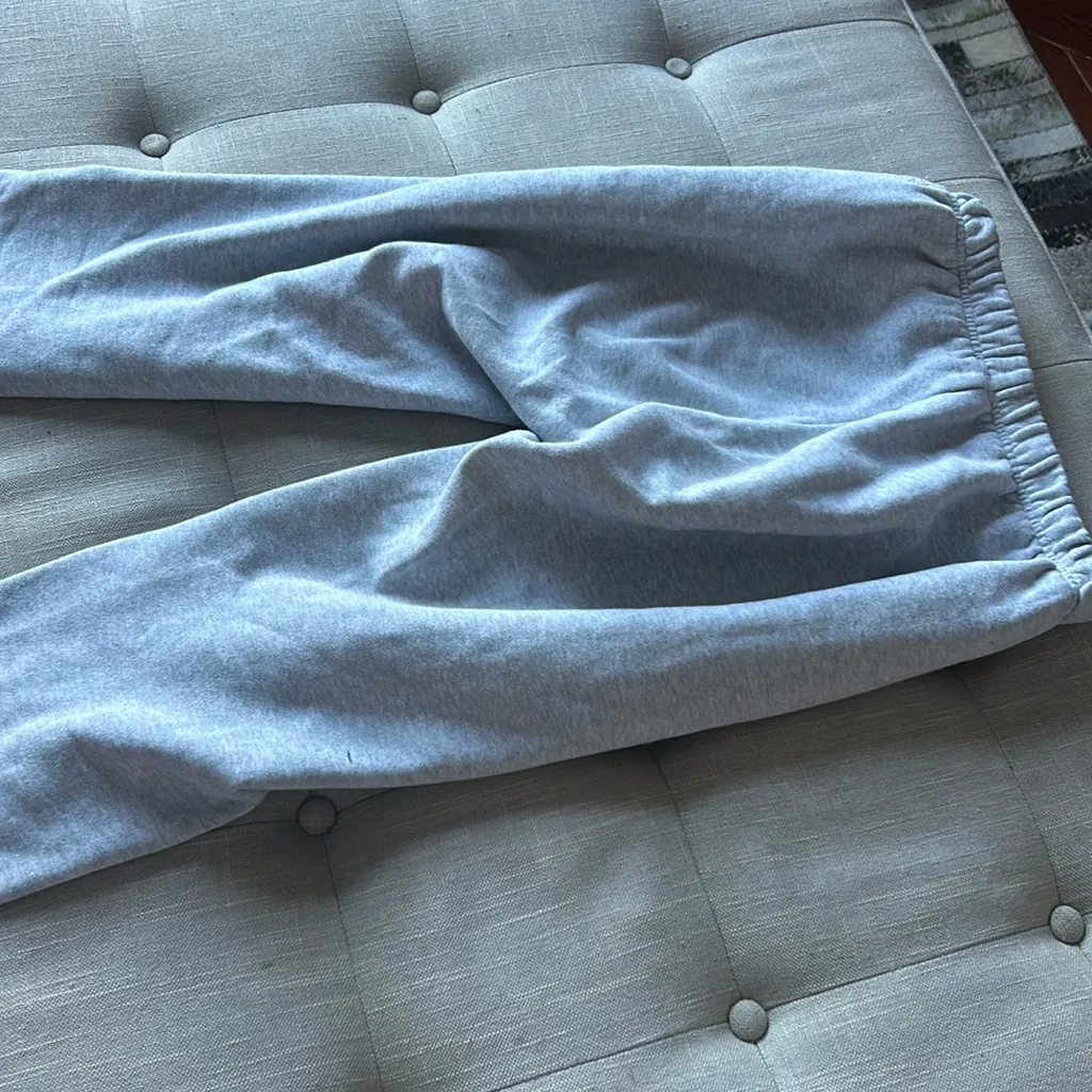 TNA Aritzia Cozy AF Fleece Jogger Sweatpants Size XS in Heather Grey Gray - Image 8