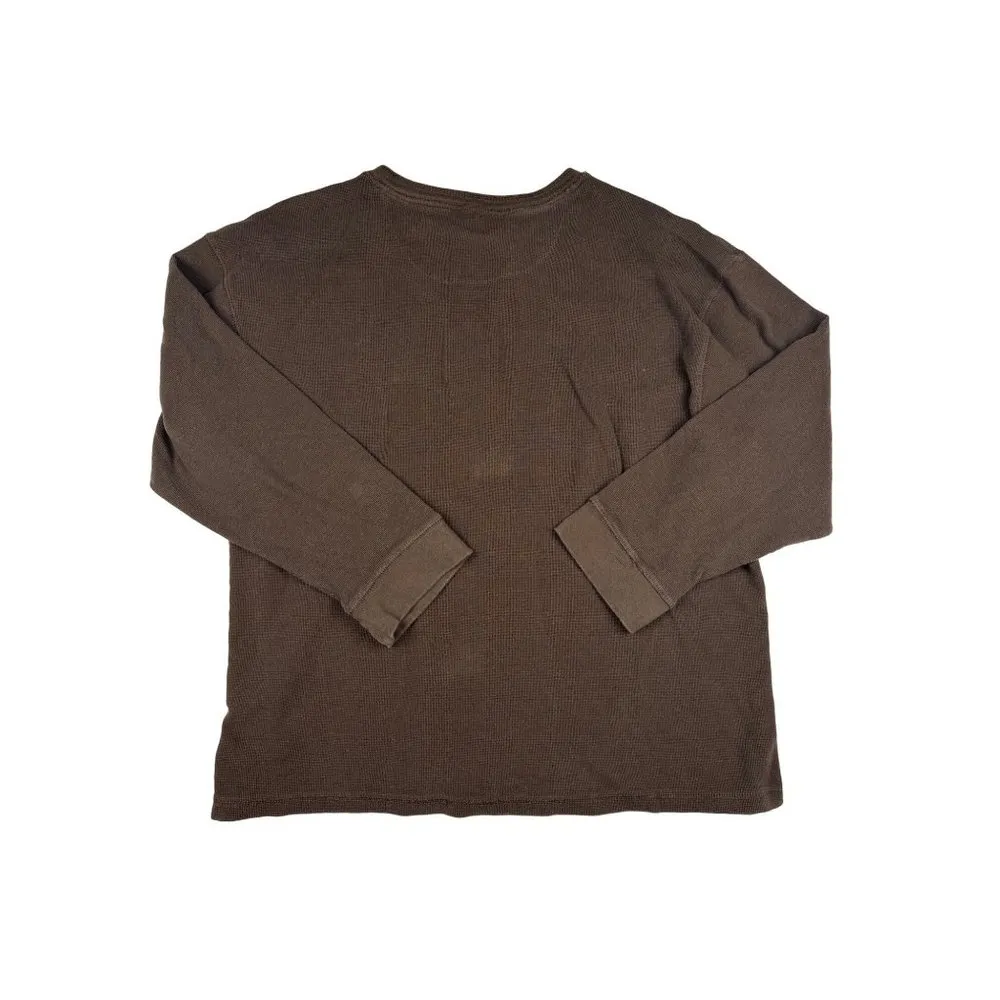 Ultra Club Mini Thermal Priscillas Gourmet Coffee Long Sleeve Top in Brown Size XL - Image 4