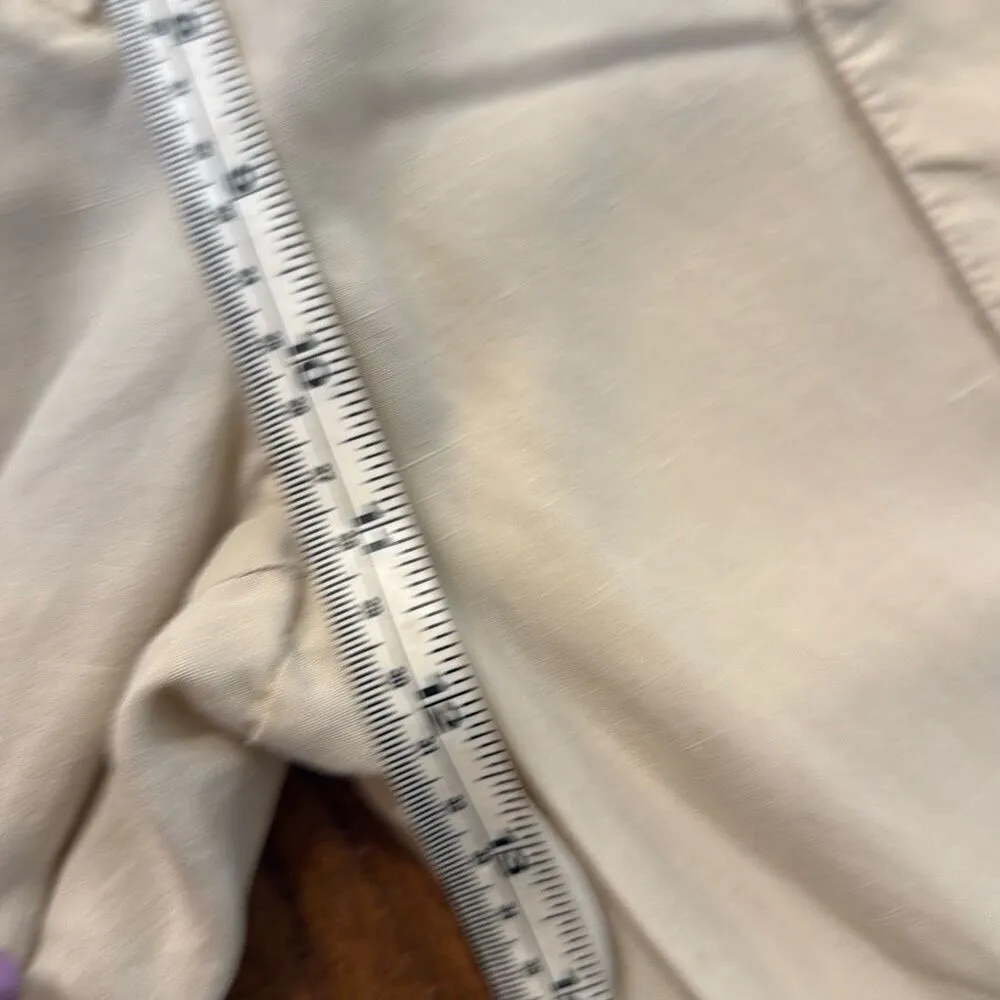 Kobi Halperin Linen blend seam front crop pant M Size M - Image 6