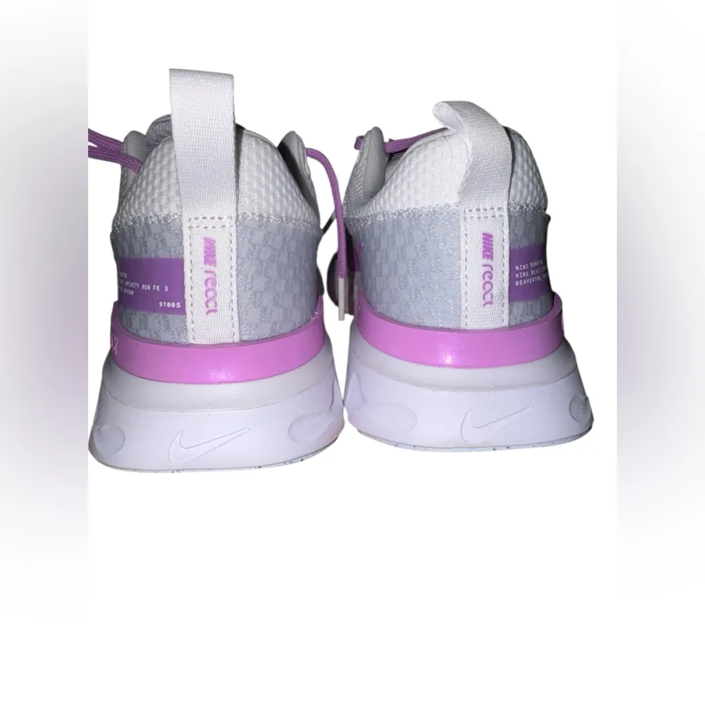 Nike Wmns React Infinity Run Flyknit 3 'Grey Rush Fuchsia' - Image 4