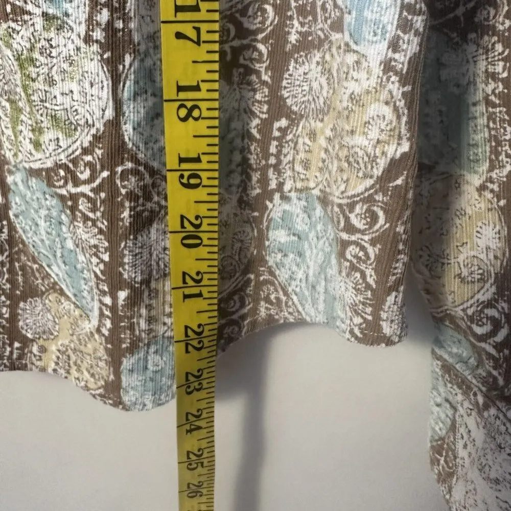 Columbia Shirt Womens Large Sportswear XCO Floral Corduroy Snap Outdoors Hiking - Image 6