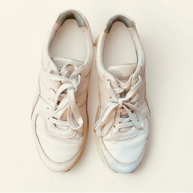 Everlane Trainers Blush Leather Sneakers Casual Shoes Womens 8.5 Minimalist - Image 3