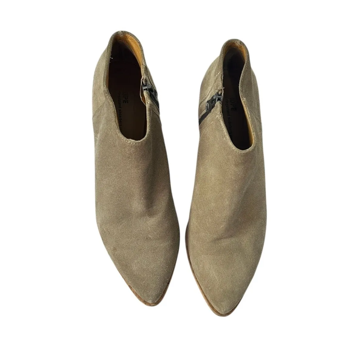 Hope Stockholm Tan Suede Leather Ankle Boots EU40 US8 Boho Western Retro Size 8 - Image 4