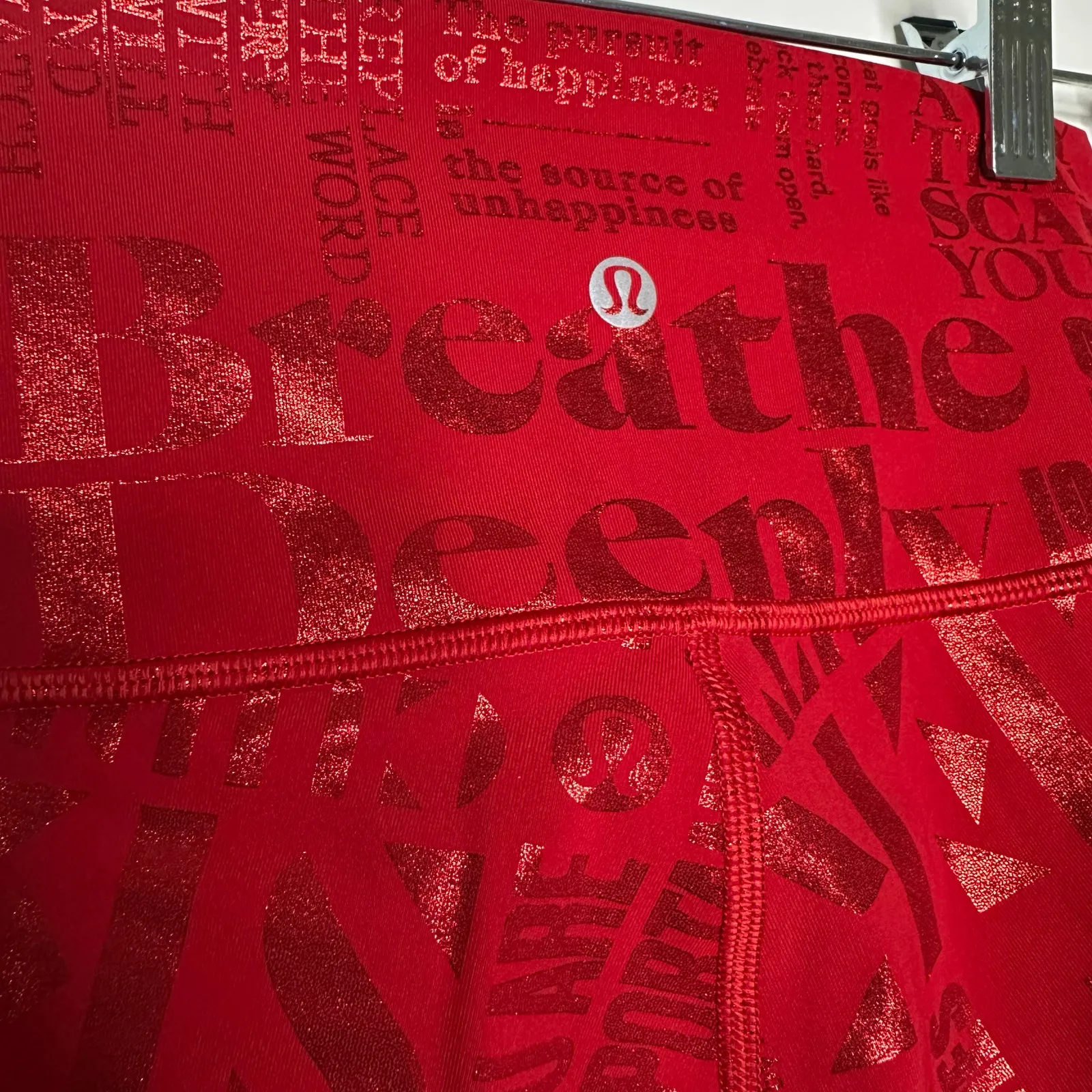 Lululemon Manifesto Wunder Under High Rise Tight Full On Luxtreme Red Size 4 - Image 5