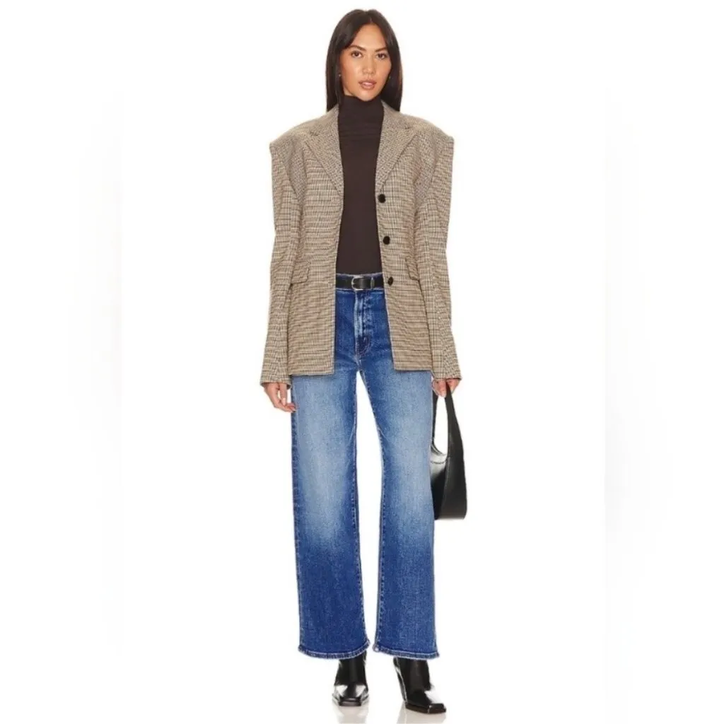 Mother Denim The Dodger Ankle High Rise Wide Leg Cropped Jeans Blue Plus Size 33 - Image 2