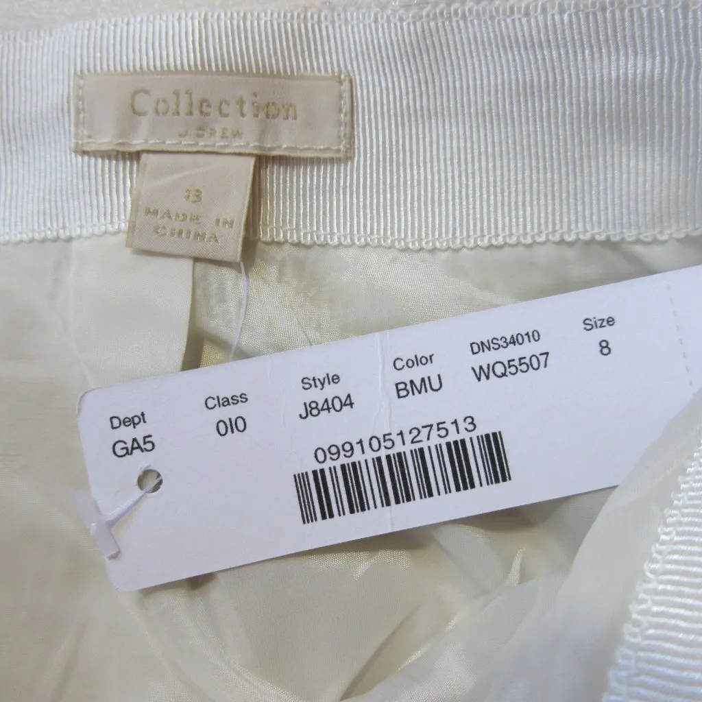 NWT J.Crew Collection Pencil Midi in Painted Metallic Floral Jacquard Skirt 8 - Image 5