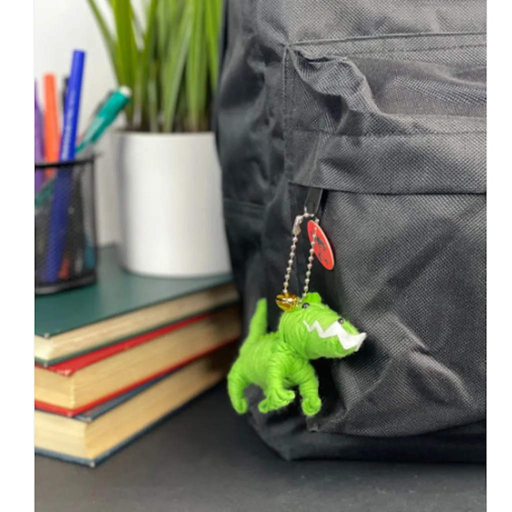 Watchover Voodoo Keychain New on Card "Gator Buddy" Collectible String Doll Green - Image 5