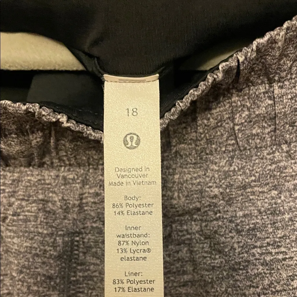 lululemon athletica Heather Gray Athletic Shorts - Image 2