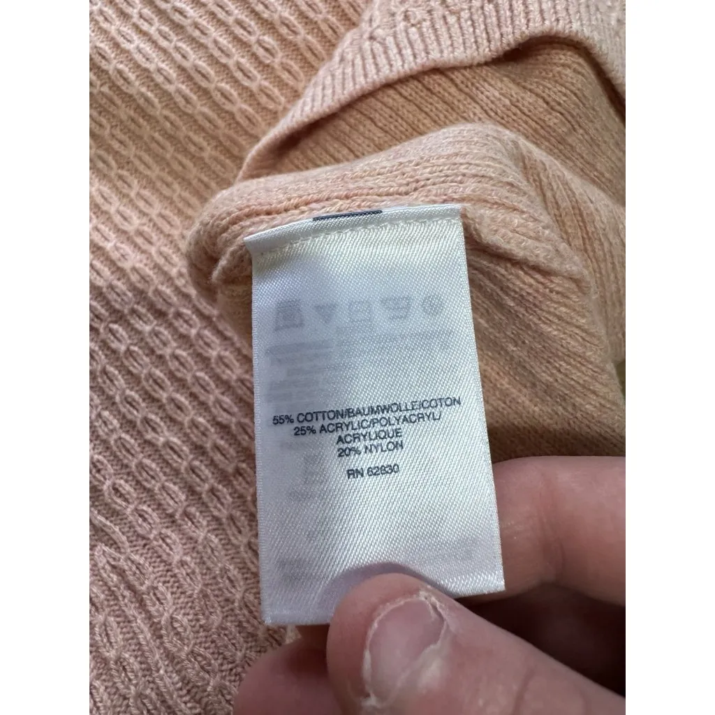 Lands End Women Size Small Long Sleeve Knit Turtleneck Sweater Knit Cotton Blend - Image 9