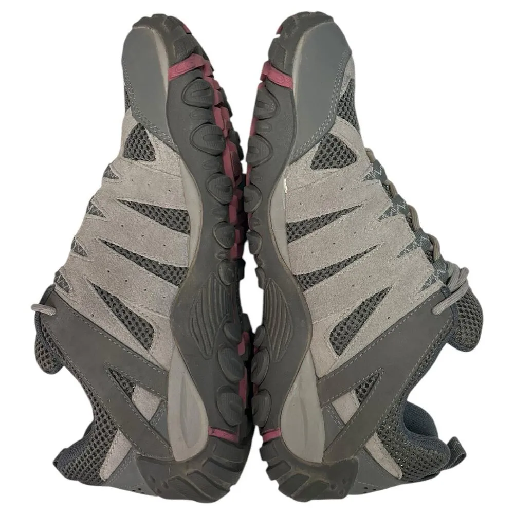Merrell Hiking Shoes Womens 10 Gray Leather Alverstone 2 Outdoor Trail Sporty - Image 4