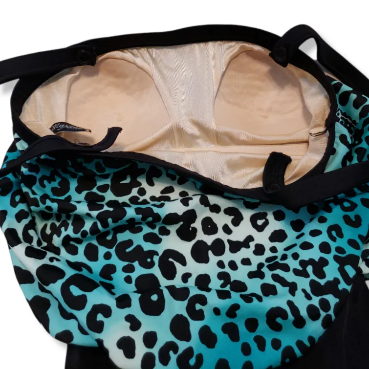 Swimsuit Size 6 Swimwear One Piece Bathing Suit Leopard Print  - Image 3