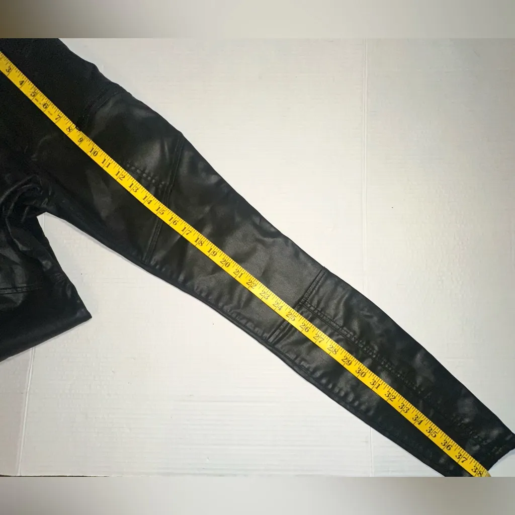 Kut From The Kloth Pants‎ Size 2 MIA High Rise Black Faux Leather  Skinny Emo - Image 6