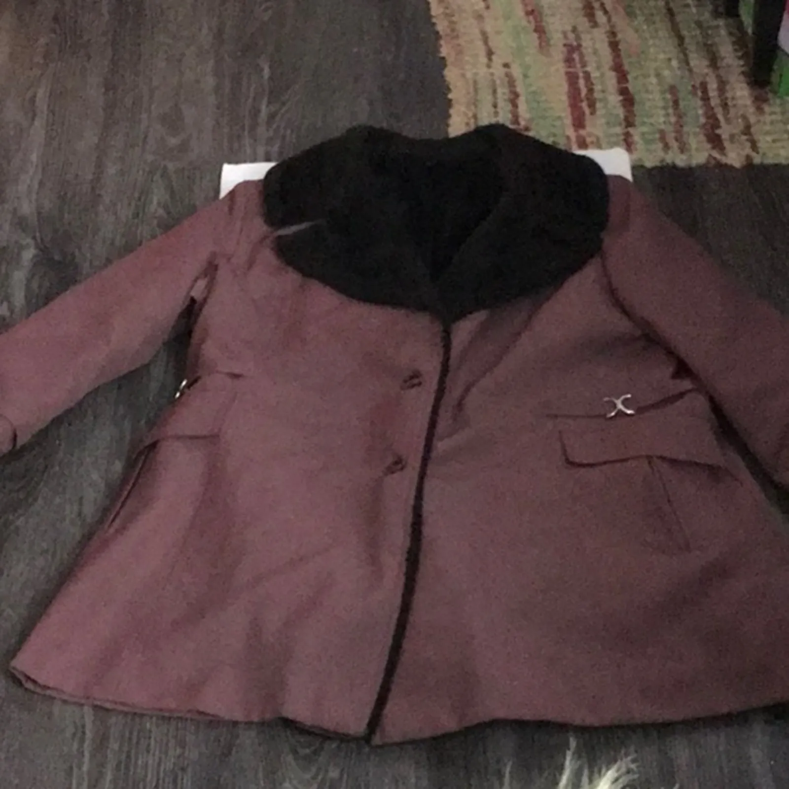 Vintage Union ILGWU Pink/Brown Trenchcoat Made in the USA Classic Grandmacore Pink Size undefined - Image 3