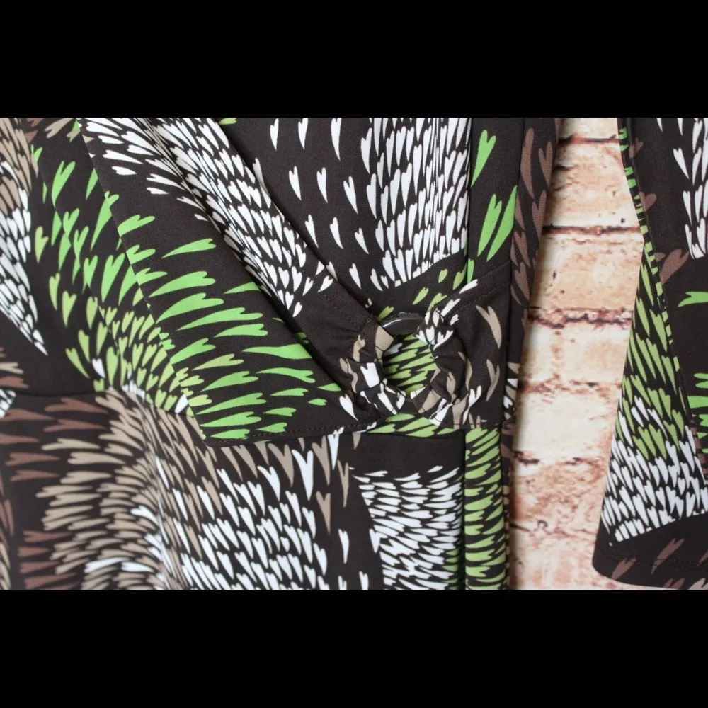 Ann Taylor LOFT | Abstract Faux Wrap V-Neck Dress - Image 7