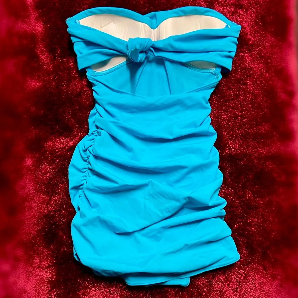 Charlotte Russe | Blue Strapless Swimsuit - Image 2