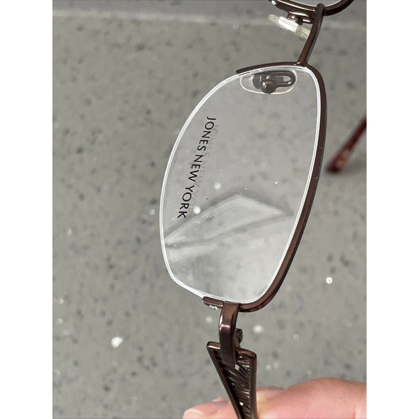 Jones New York J460 Matte Brown Half Rim Metal Eyeglasses Frames 52-17-135mm - Image 12