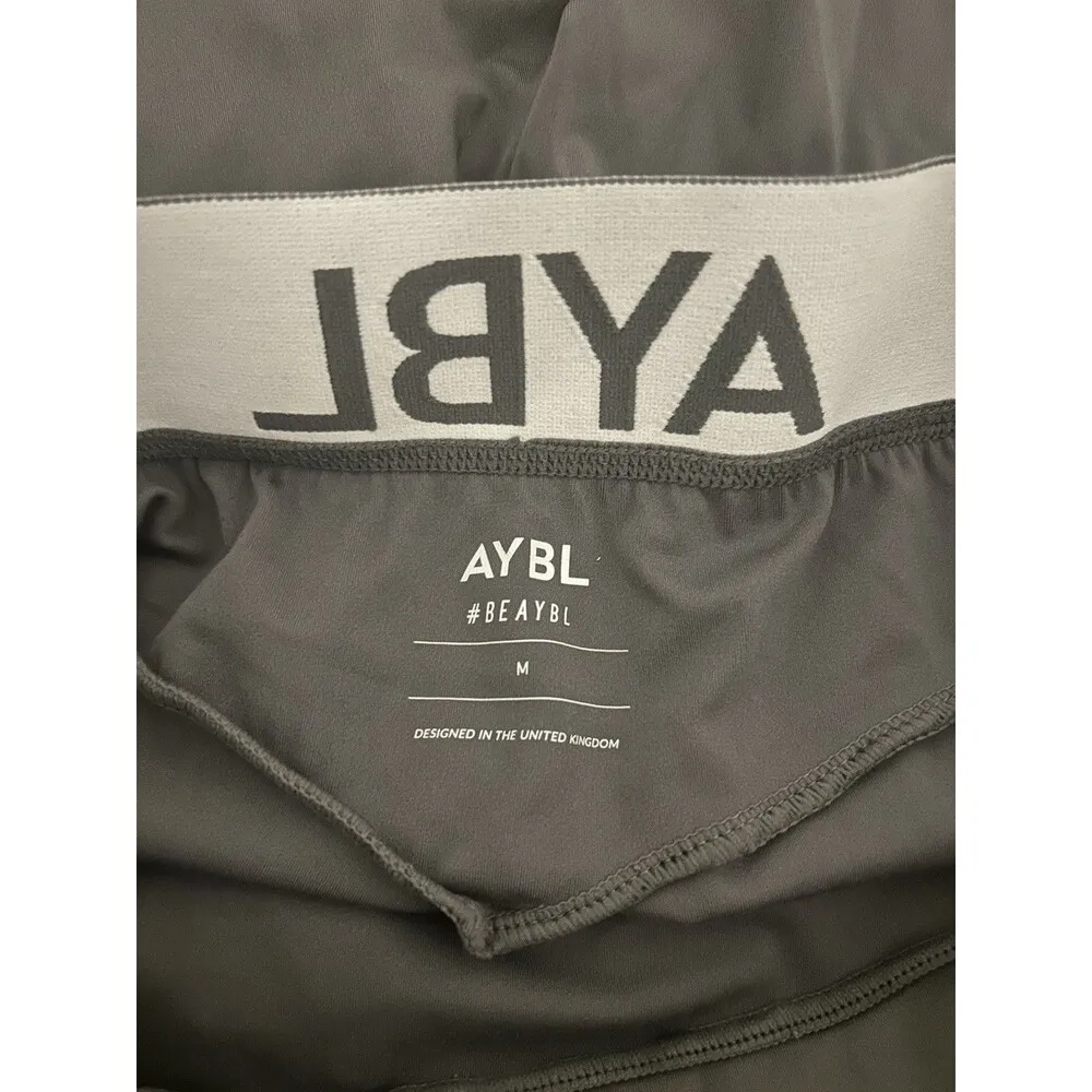 AYBL Training Leggings Womens M Pant Black Side Pockets Stretch Gym Running Yoga - Image 8