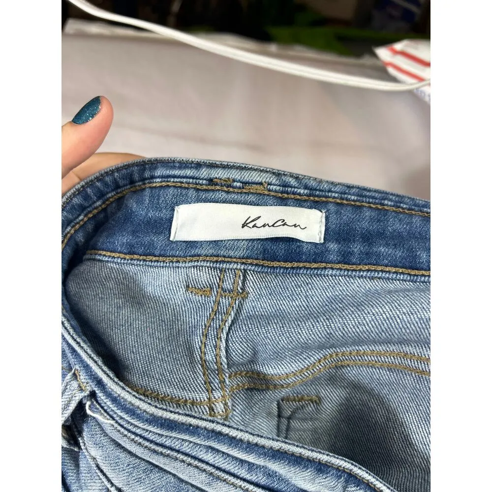 KanCan Jeans 9 28 Bootcut Button Fly Light Wash Blue Denim - Image 13