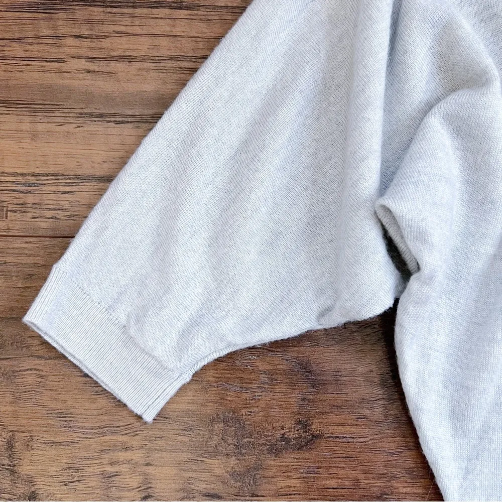 Boden • Marylebone Jumper pullover sweater v neck dolman sleeve batwing grey Size 4 - Image 6