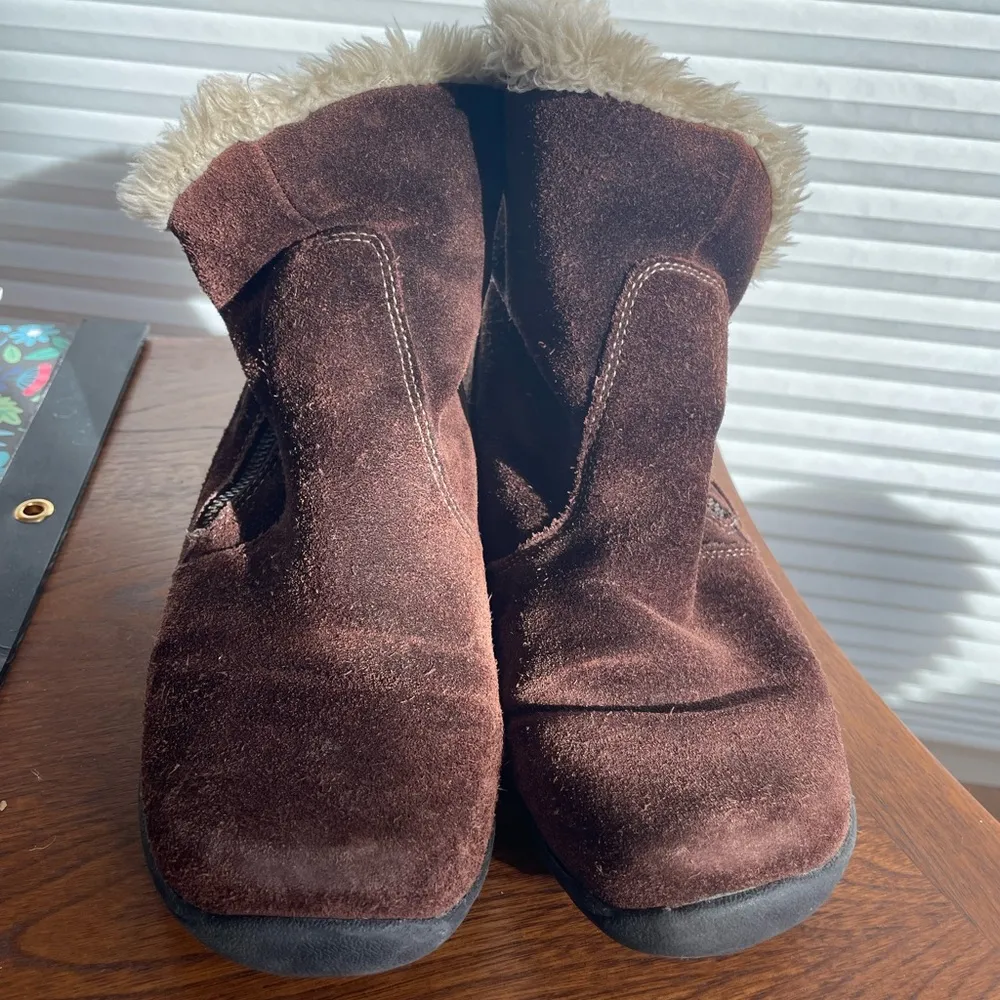 Brown Fuzzy Boots - Image 3