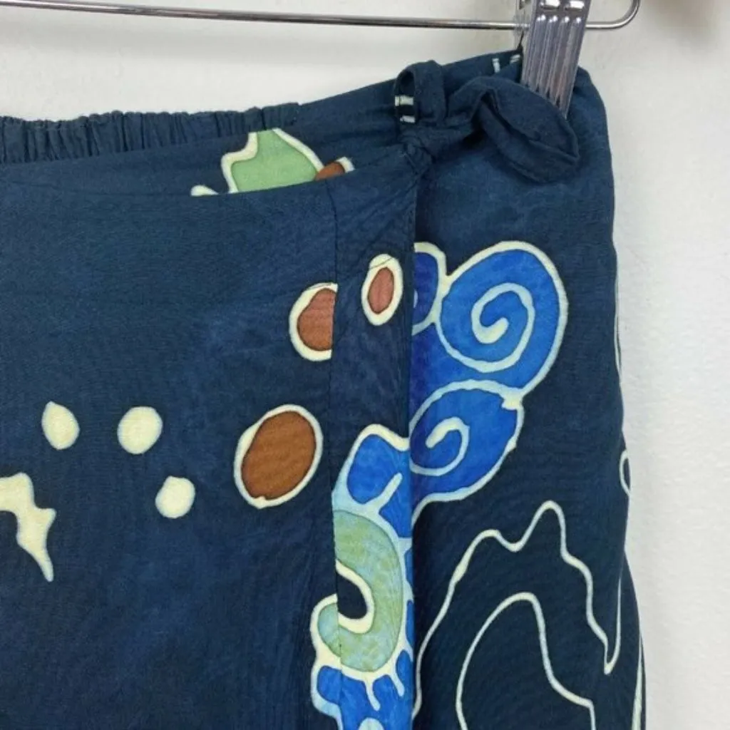 Serendipity 2-Piece Set S Maxi Faux Wrap Skirt Tank Top Boho Navy‎ Island Chic - Image 5