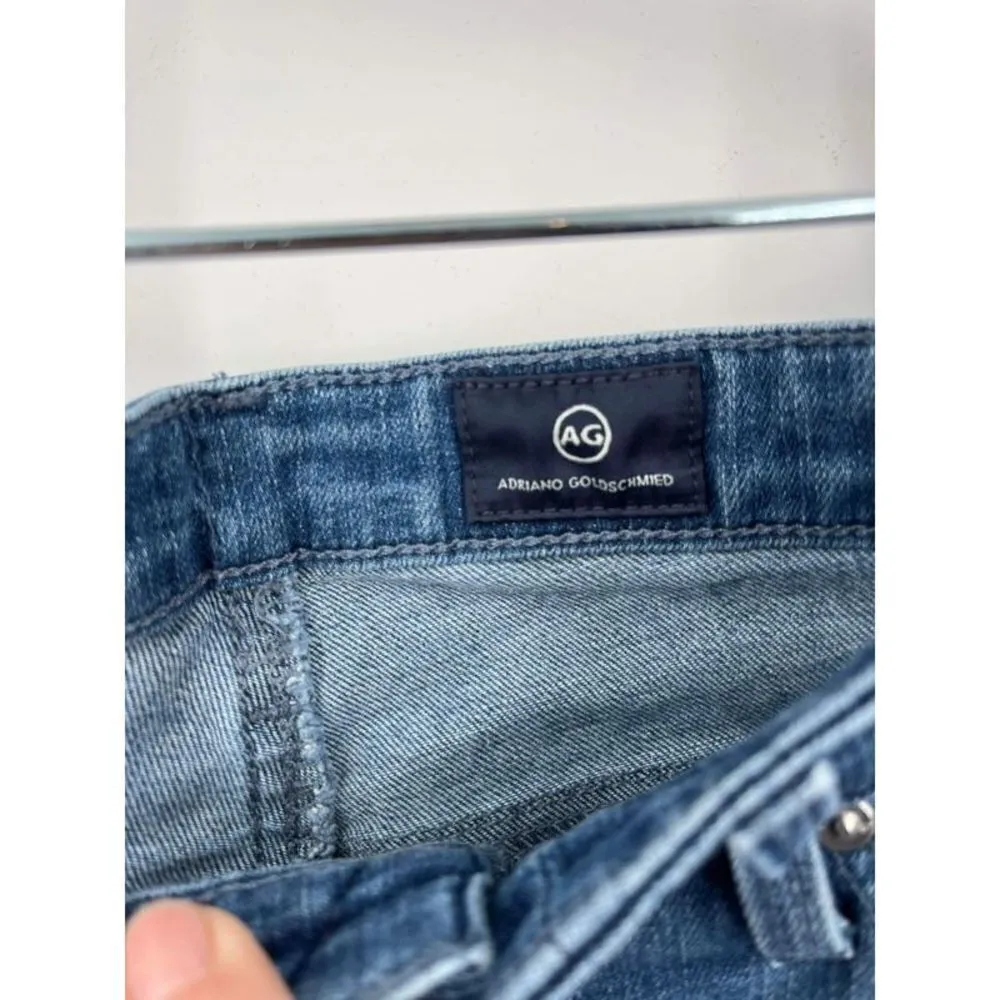 AG Adriano Goldschmied Women's The Stilt Cigarette Leg Jeans Blue Denim Size 28R - Image 6