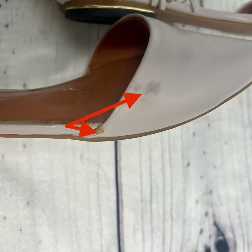 Rebecca Minkoff Faith Fringe Ankle Strap Pointy Shoes Women's Sz 6 M gray - Image 8