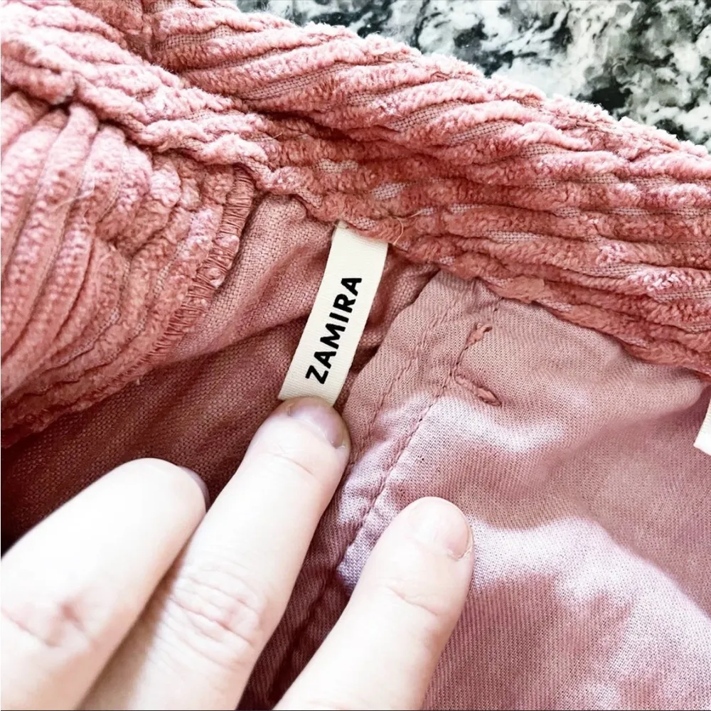 GRLFRND Pink Zamira Cotton-blend Corduroy Mini Skirt - Image 7